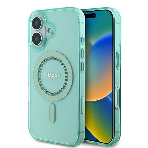 Guess GUHMP16MPFTDTEN Hardcase IML Rhinestones MagSafe