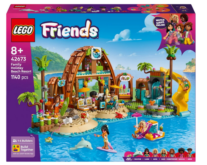 LEGO Friends 42673 Family Vacation Beach Resort Konstruktors (42673)