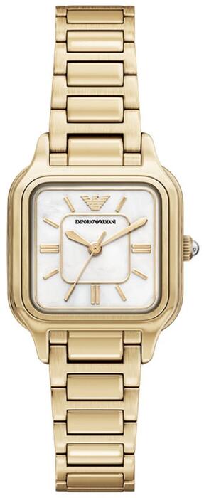 Emporio Armani Square White Dial Rokas Pulkstenis (4064092377125)