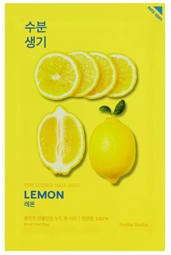 Holika Holika Pure Essence Mask Sheet Lemon Тканевая маска 23g (8806334368111)