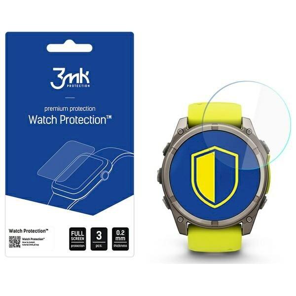3MK FlexibleGlass Watch Solar/Sapphire 51mm Hybrid Glass Защитная пленка для смарт-часов Garmin Fenix 8 (5903108604796)