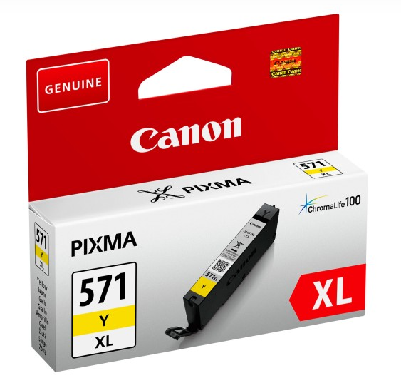 Canon CLI-571Y XL Tintes Kārtridžs Dzeltens