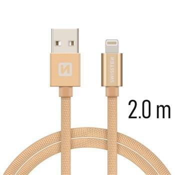 Swissten Textile Fast Charge 3A Lightning