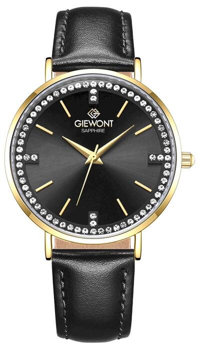 Giewont Sapphire Sieviešu pulkstenis GW5390-A4 / zelta/melns (GW5390-A4)
