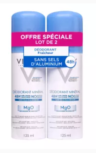 Vichy Anti-Transpirant 48H Dezodorants 2 x