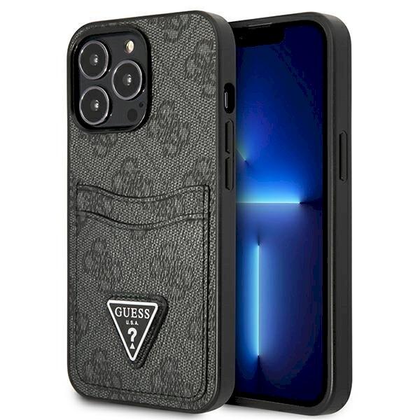 Guess GUHCP13LP4TPK Hardcase 4G Triangle Logo Cardslot Защитный чехол для iPhone 13 Pro / 13 6,1" / чёрный (GUHCP13LP4TPK)