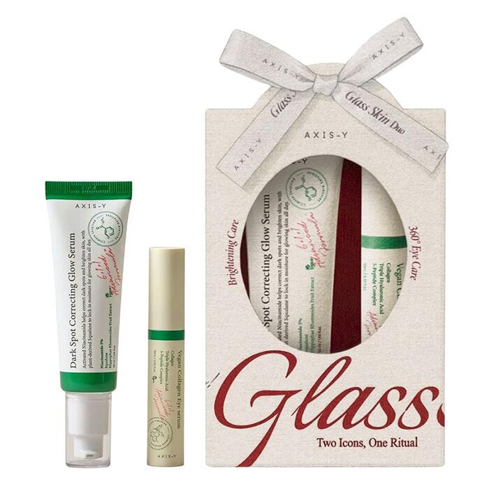 [AXIS-Y] Glass Skin Duo Set 50 ml face serum + 10 ml eye serum Набор для ухода за кожей (8809634611246)