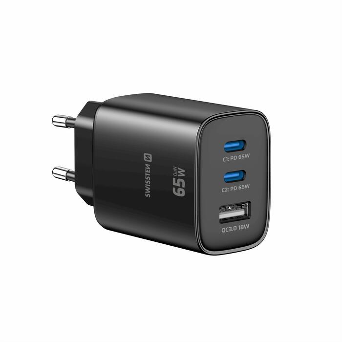 Swissten Edge Tīkla Lādētājs 2x USB-C