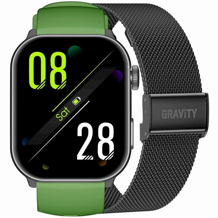 GRAVITY GT28-4 Мужские часы с ремешком + браслет / зелёный/чёрный (GT28-4)