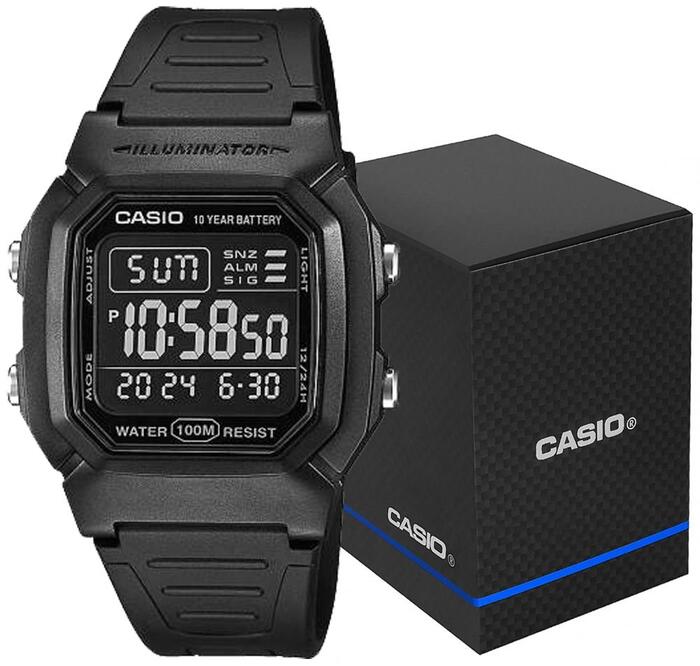Casio W-800H-1BVES Vīriešu pulkstenis (W-800H-1BVES)