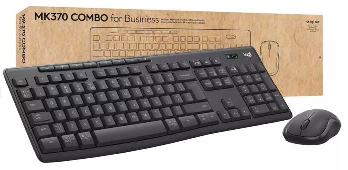 Logitech MK370 Tastatūra Pele iekļauta Birojs