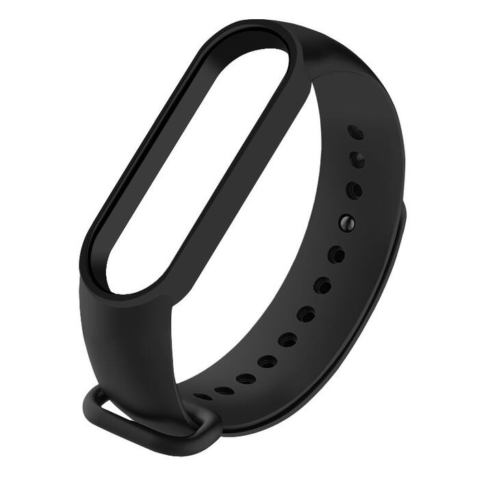 Devia Silicone Rемешок для Xiaomi Mi Band 5 / Mi Band 6 / черный (F0126DS)