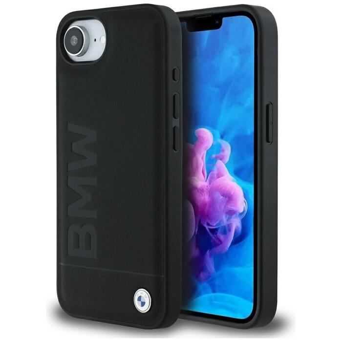 BMW Leather Hot Stamp Чехол для Apple iPhone 16e (BMHCPSE4SLLBK)