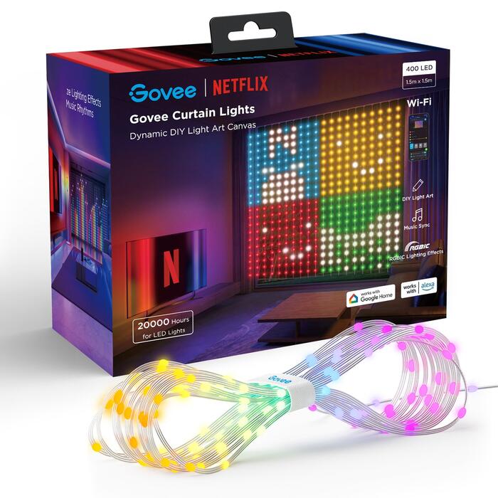 Govee H70BC Netflix Co-branding LED lente aizkariem Wi-Fi / Bluetooth / 3m (H70BCCA1)