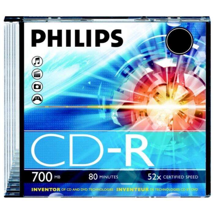 Philips CR7D5NS01/00 CD-R disks 700MB Slim