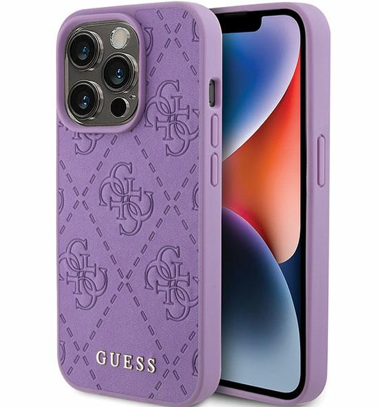 Guess PU Quilted 4G Classic Case Защитный Чехол для Apple iPhone 15 Pro Max (GUHCP15XP4EPMU)