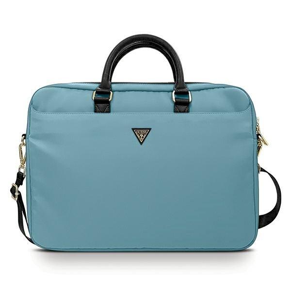 Guess GUCB15NTMLLB Klēpjdatora maciņš 16" Nylon Triangle Logo / zils (GUCB15NTMLLB)