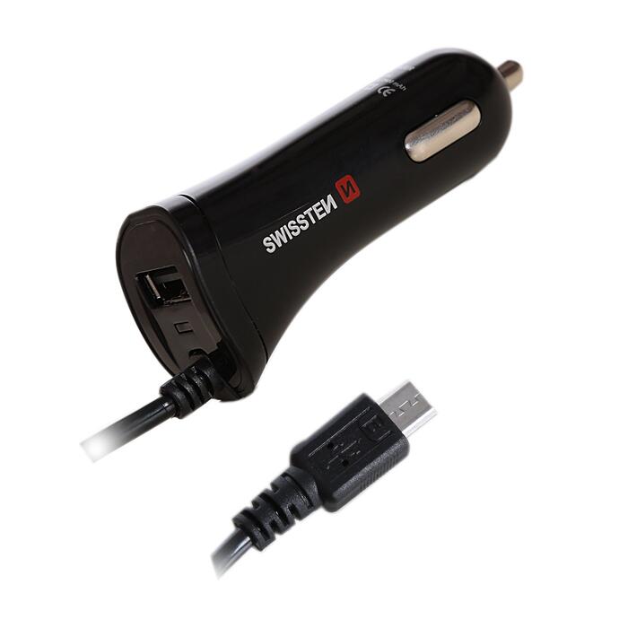 Swissten Premium Auto Lādētājs USB +