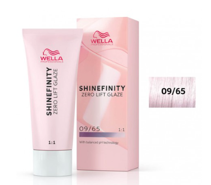Wella Professionals Shinefinity Zero Lift Glaze 09/65 Pink Shimmer Гелевая краска для волос 60 ml (4064666058160)