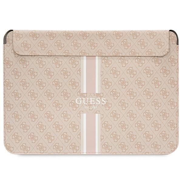 Guess Sleeve GUCS14P4RPSP Klēpjdatora maciņš 14" 4G Printed Stripes / rozā (GUCS14P4RPSP)