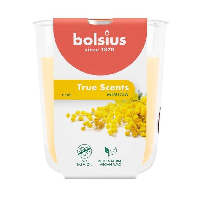 Bolsius True Scents Aromātiskā Svece 80x73mm Mimosa (37930356)