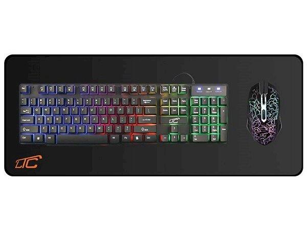 Lamex LXKM203 LTC 3in1 Spēļu datoru komplekts (pele, klaviatūra, paliktnis) (LXKM203)