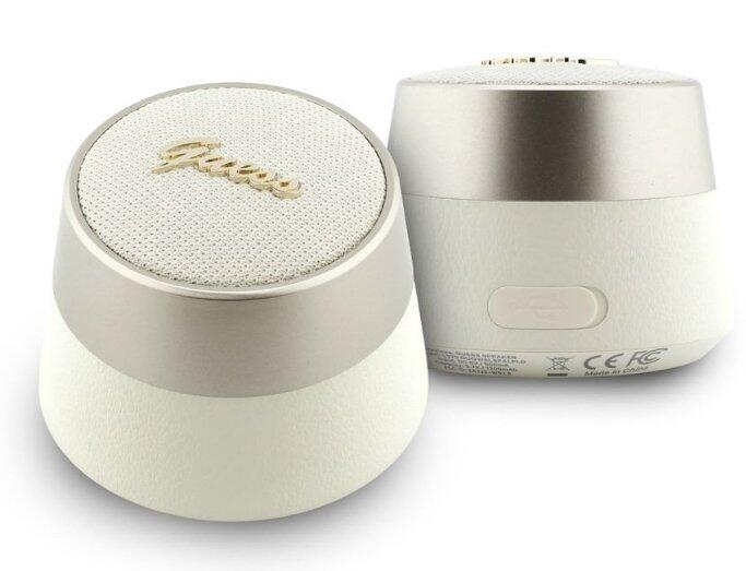 Guess Script Metal Logo Bluetooth Skaļrunis 5W zeltaina (GUWSL3PALPLD)