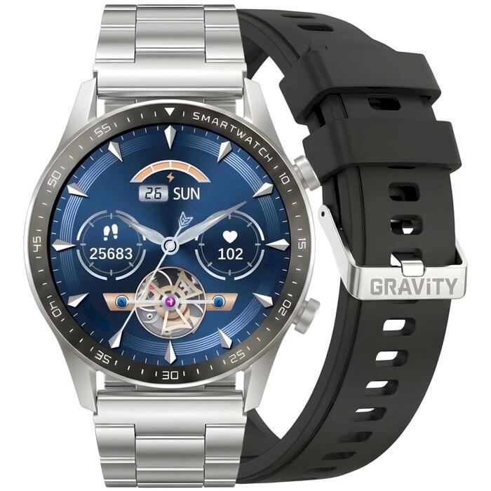 Smartwatch Gravity Браслет + ремешок GT10-6 / серебристый (GT10-6)