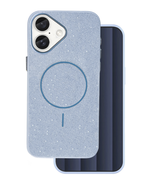 Mocco Glitter Thin Mag Back Case Защитный Чехол для Apple iPhone 17 Air (MO-GLI-IP-17AIR-BL)