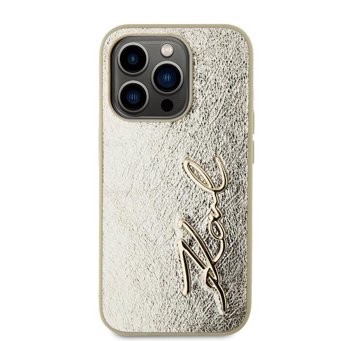 Karl Lagerfeld Wrinkled PU Signature Logo