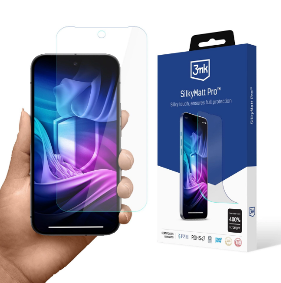 3MK Silky Matt Pro Protective Film Aizsargplēvīte ekrānam priekš Apple iPhone 17 Pro Max (5903108675192)