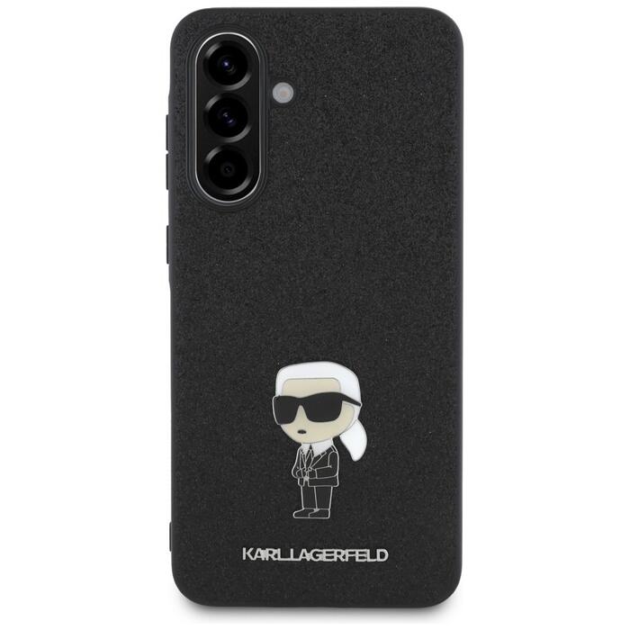 Karl Lagerfeld Fixed Glitter Ikonik Logo Metal Pin Case Чехол для Samsung Galaxy A36 5G (KLHCSA36GKNPSK)
