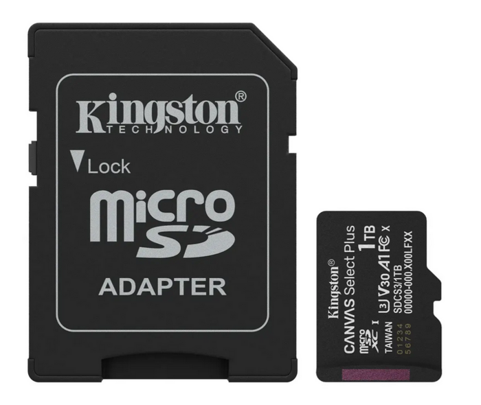 Kingston Canvas Select Plus MicroSDXC Atmiņas