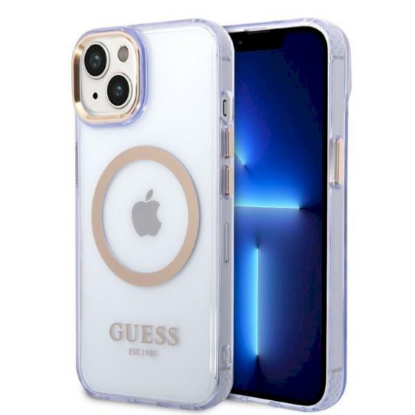 Guess GUHMP14SHTCMU Hardcase Gold Outline Translucent