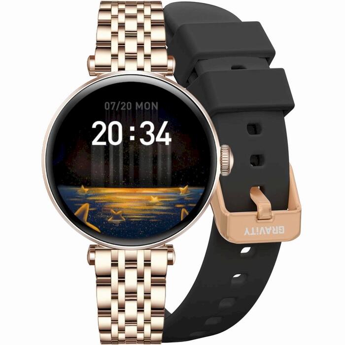 Smartwatch Gravity Viedpulkstenis / rozā zelts