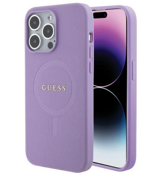 Guess Saffiano MagSafe Back Case Защитный Чехол для Apple iPhone 16 Pro Max (GUHMP16XPSAHMCU)