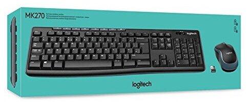 Logitech MK270 Bezvadu Komplekts Klaviatūra +