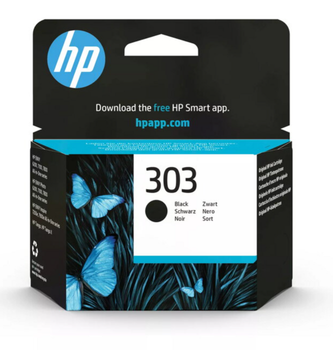 HP 303 T6N02AE Tintes Kārtridžs Melns