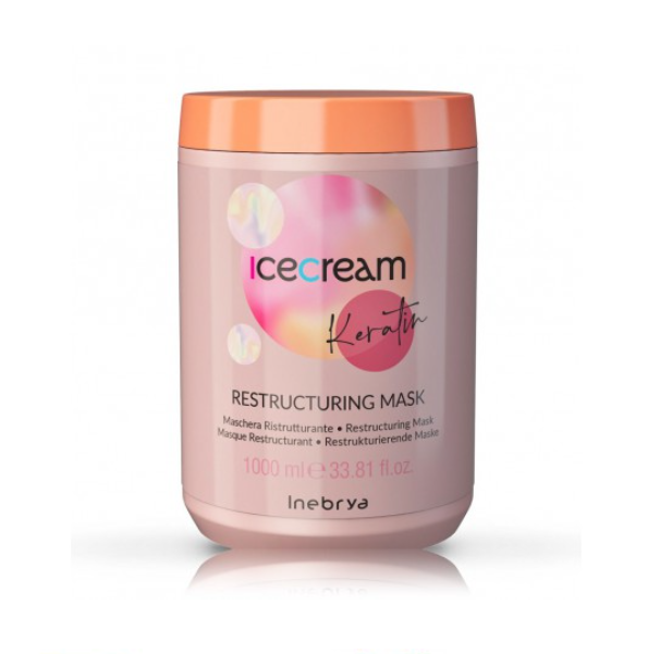 Inebrya Ice Cream Keratin Restructuring Маска для волос 1000 ml (8008277263120)