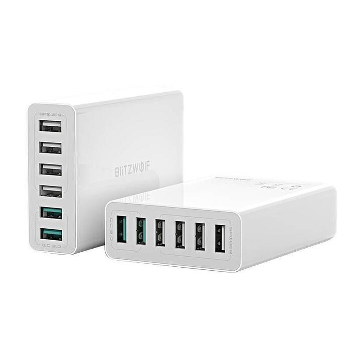 BlitzWolf BW-S15 Зарядное Устройство 6x USB / QC 3.0 / 60W (BW-S15 EU)