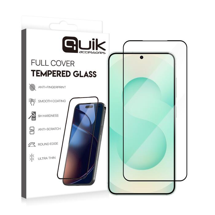 Quik Accessories Full Cover Tempered Glass Защитное Стекло для Samsung Galaxy S25 (QK-TG-SM-S25)