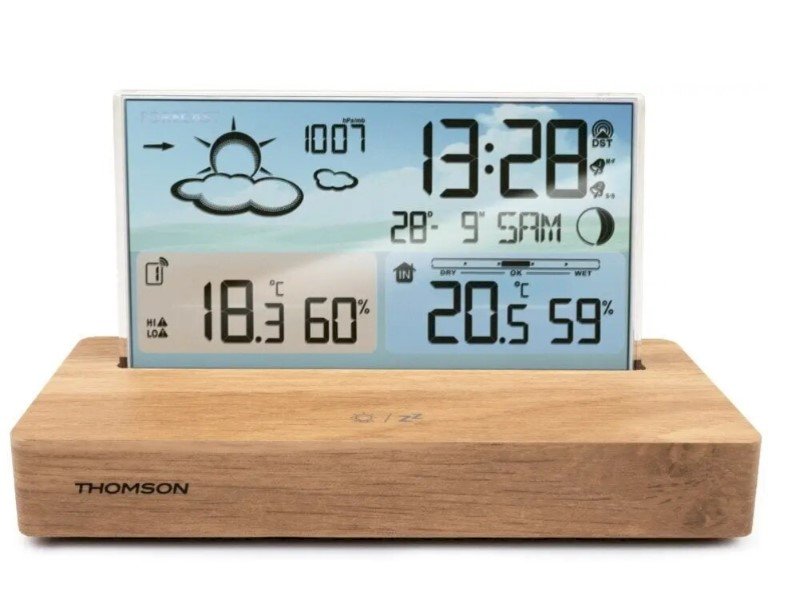 Thomson CT600 Цифровые часы с функцией будильника и встроенной метеостанцией (CT600)
