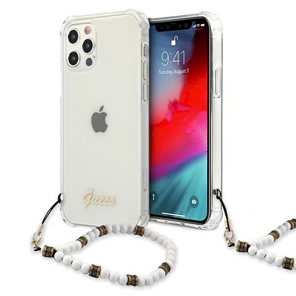 Guess GUHCP12LKPSWH Aizsargapvalks priekš iPhone 12