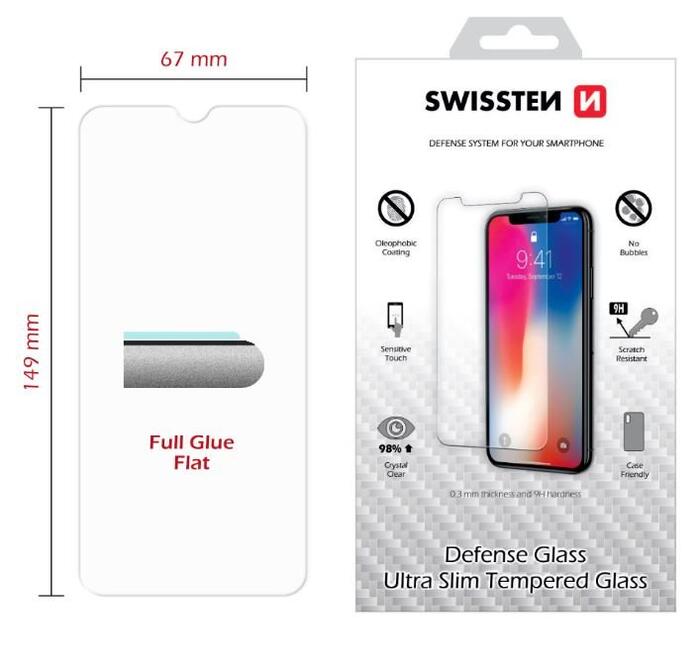 Swissten Ultra Slim Tempered Glass Premium