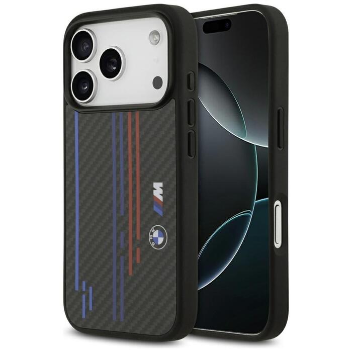 BMW M Kevlar Lines & Logo MagSafe Case Защитный Чехол для Apple iPhone 17 Pro (BMHMP17L25CFSTSK)