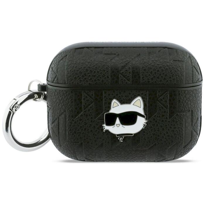Karl Lagerfeld Monogram Choupette Head Case Чехол для наушников AirPods Pro 3 / чёрный (KLAP3PGCHPK)