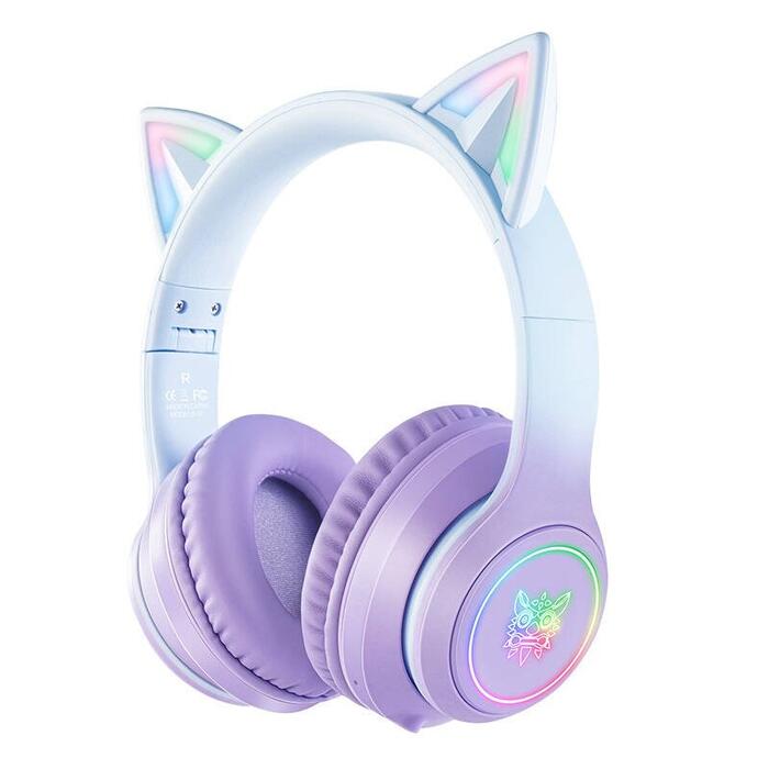 Onikuma B90 Cat Spēļu Austiņas (B90-BL-PU)