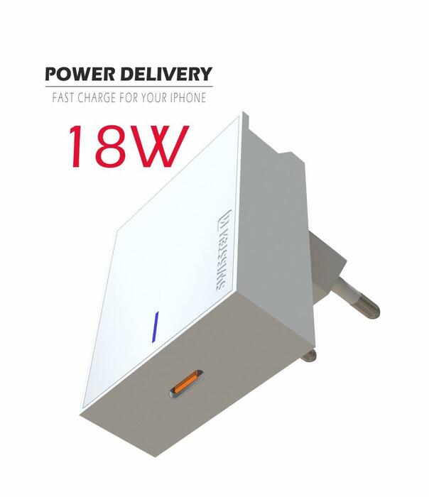 Swissten Premium 18W Tīkla Lādētājs USB-C