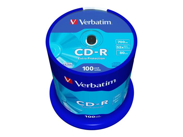 Verbatim CD-R Ierakstāmie Diski 100gab (43411)