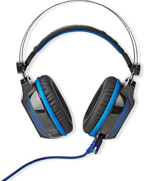 Nedis GHST500BK Игровые наушники накладные Surround USB Type-A Складной и выдвижной микрофон (GHST500BK)